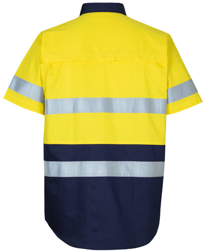 JB'S HI Vis (D+N) S/S 150g Work Shirt (6DNWS)