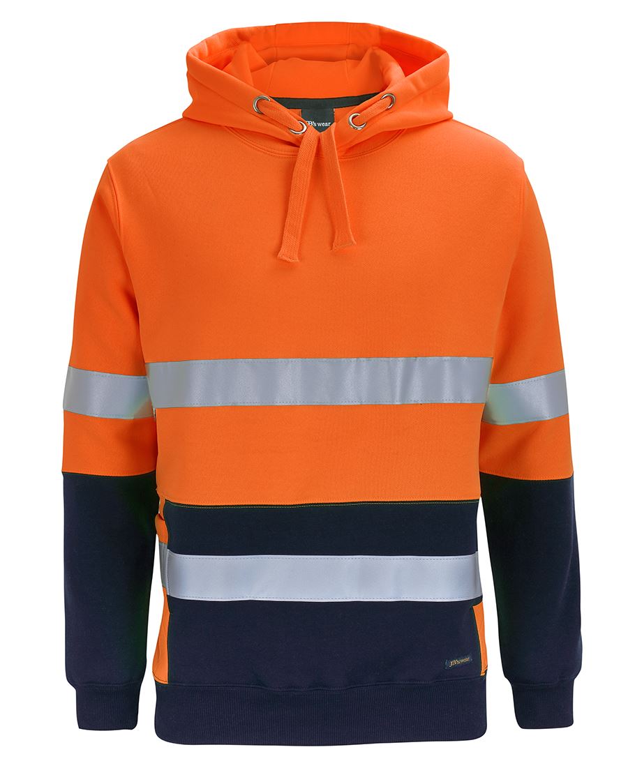JBs Wear Hi Vis D+N 330G Pullover Hoodie (6DPJ)