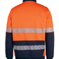 JBs Wear Hi Vis 330G 1/2 Zip Segmented Tape Fleece (6DPS)