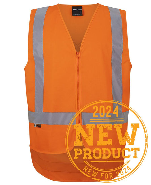 JB's NSW/QLD Rail (D+N) Zip X-Back Safety Vest (6DVQV)