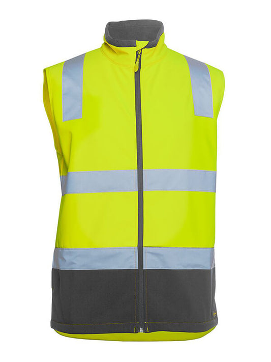 JBs Wear Hi Vis D+N Water Resistant Softshell Vest (6DWV)