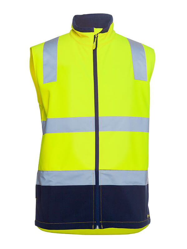 JBs Wear Hi Vis D+N Water Resistant Softshell Vest (6DWV)