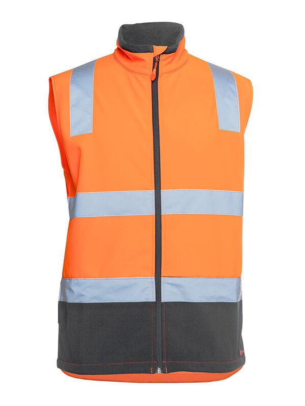 JBs Wear Hi Vis D+N Water Resistant Softshell Vest (6DWV)
