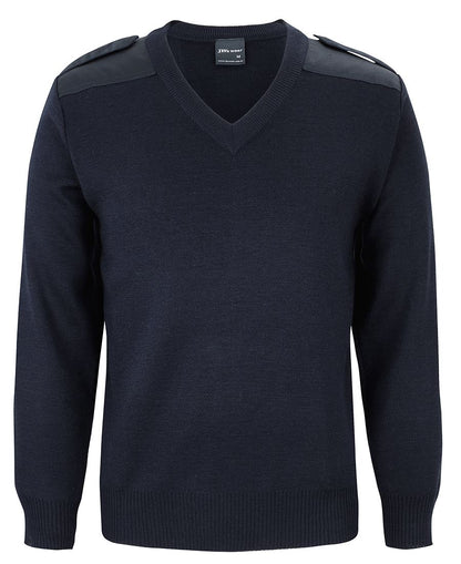 JBs Wear Men's Knitted Epaulette Jumper (6EJ)