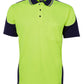 JB's Wear-JB's Hi Vis Contrast Piping Polo - Adults-Lime/Navy / S-Uniform Wholesalers - 3