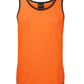 JB's Wear-JB's Hi Vis Contrast Singlet - Adults-Orange/Navy / XS-Uniform Wholesalers - 3