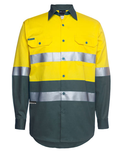 JBs Wear Hi Vis (D+N) Long Sleeve 190g Shirt - Adults (6HLS)
