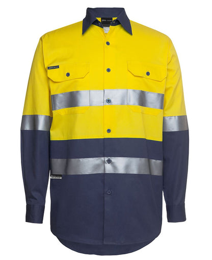 JBs Wear Hi Vis (D+N) Long Sleeve 190g Shirt - Adults (6HLS)