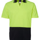 JB's Wear-JB's Hi Vis S/S Non Button Polo-Lime/Navy / XS-Uniform Wholesalers - 2