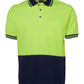 JB's Wear-Jb's Hi Vis Short Sleeve Cotton Back Polo - Adults-Lime/Navy / XS-Uniform Wholesalers - 4