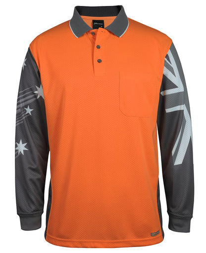 JBs Wear Hi Vis L/S Southern Cross Polo (6HSCL)