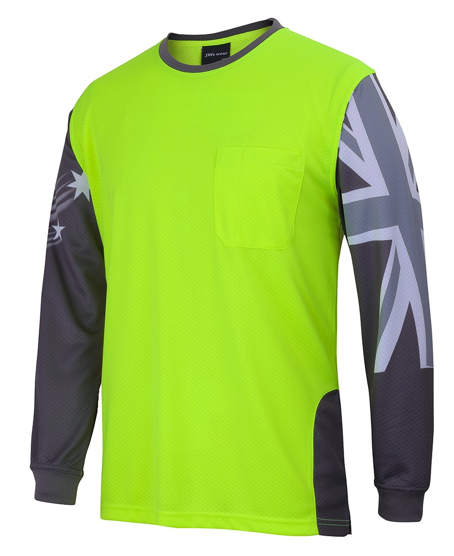 JBs Wear Hi Vis L/S Southern Cross Tee (6HSCT)