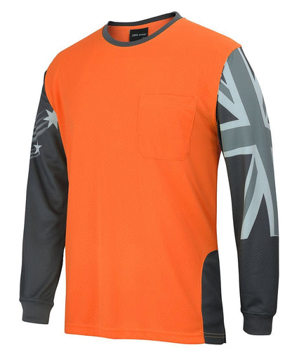 JBs Wear Hi Vis L/S Southern Cross Tee (6HSCT)