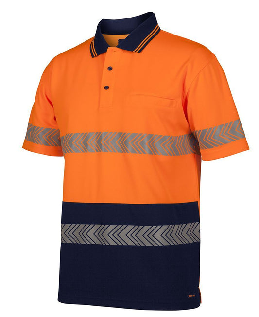 JBs Wear Hi Vis S/S Segmented Tape Polo (6HSST)