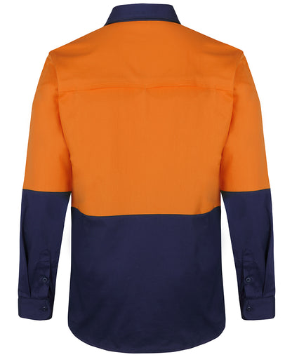 JB'S Hi Vis L/S Stretch Work Shirt
