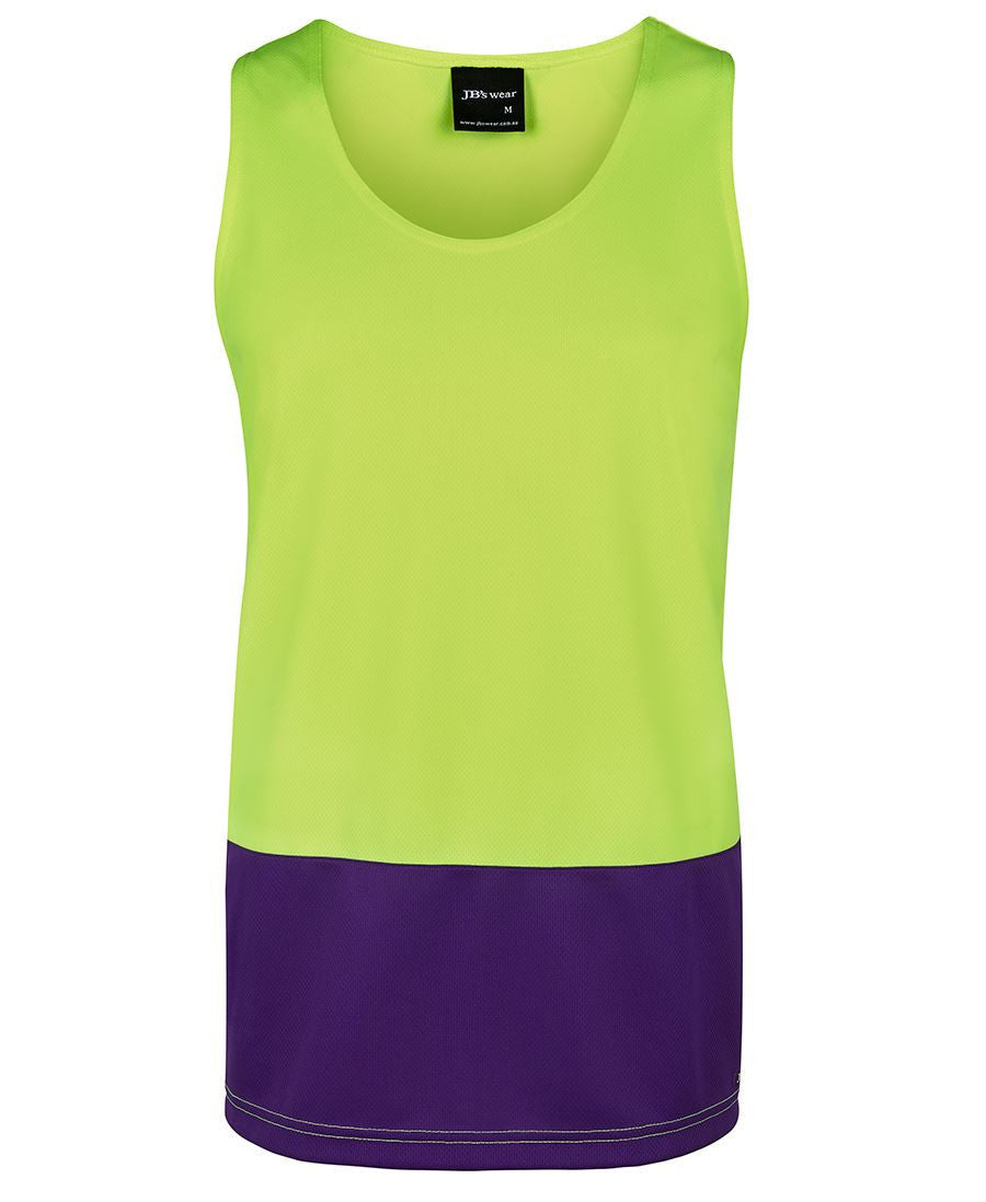 JB's Wear-Jb's Hi Vis Traditional Singlet - Adults-Lime/Purple / XS-Uniform Wholesalers - 5