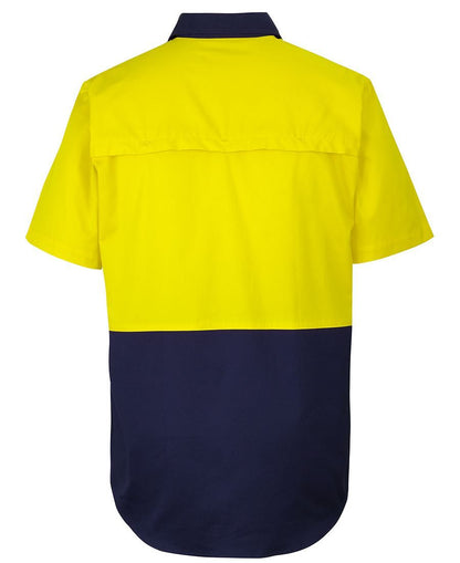 JBs Wear Hi Vis Close Front S/S 150G Work Shirt (6HVCW)