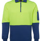 JB's Wear-JB's Hi Vis 1/2 Zip Fleecy Sweat - Adults-Lime/Royal / S-Uniform Wholesalers - 7