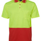 JB's Wear-JB's Adults Hi Vis  Non Cuff Traditional Polo 1st (11 colour)-Lime/Red / XS-Uniform Wholesalers - 3