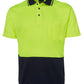 JB's Wear-JB's Adults Hi Vis  Non Cuff Traditional Polo 1st (11 colour)-Lime/Navy / XS-Uniform Wholesalers - 8
