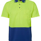 JB's Wear-JB's Adults Hi Vis  Non Cuff Traditional Polo 1st (11 colour)-Lime/Royal / XS-Uniform Wholesalers - 11