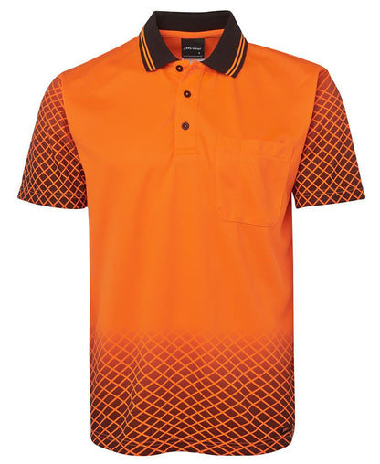 JB's Wear-JB's Hi Vis Net Sub Polo-Orange/Black / XS-Uniform Wholesalers - 3