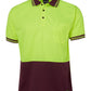JB's Wear-Jb's Hi Vis Short Sleeve Traditional Polo - Adults-Lime/Maroon / XS-Uniform Wholesalers - 6