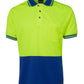 JB's Wear-Jb's Hi Vis Short Sleeve Traditional Polo - Adults-Lime/Royal / XS-Uniform Wholesalers - 8