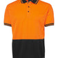 JB's Wear-Jb's Hi Vis Short Sleeve Traditional Polo - Adults-Orange/Black / XS-Uniform Wholesalers - 9