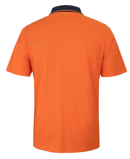 JBs Wear Hi Vis S/S Cotton Pique Trad Polo (6HVQS)