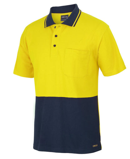 JBs Wear Hi Vis S/S Cotton Pique Trad Polo (6HVQS)
