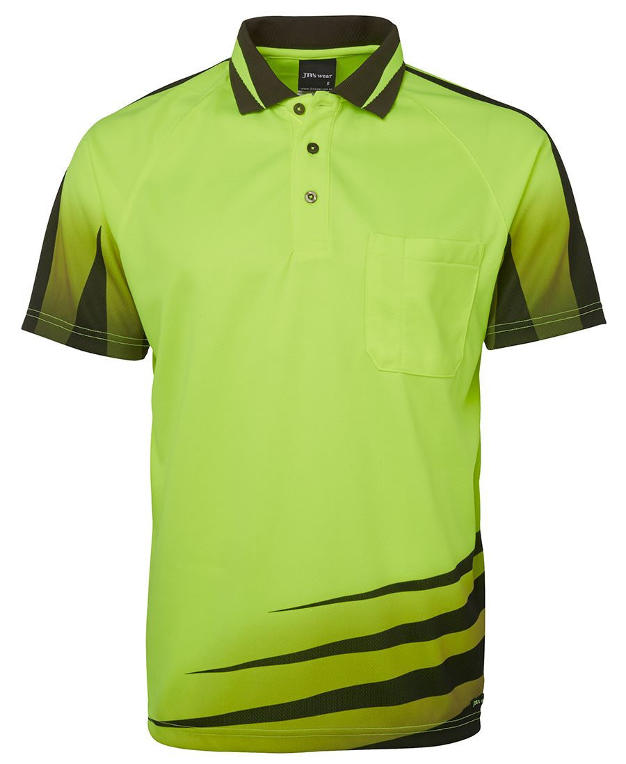 JB's Wear-JB's Hi Vis Rippa Sub Polo-Lime/Black / XS-Uniform Wholesalers - 2