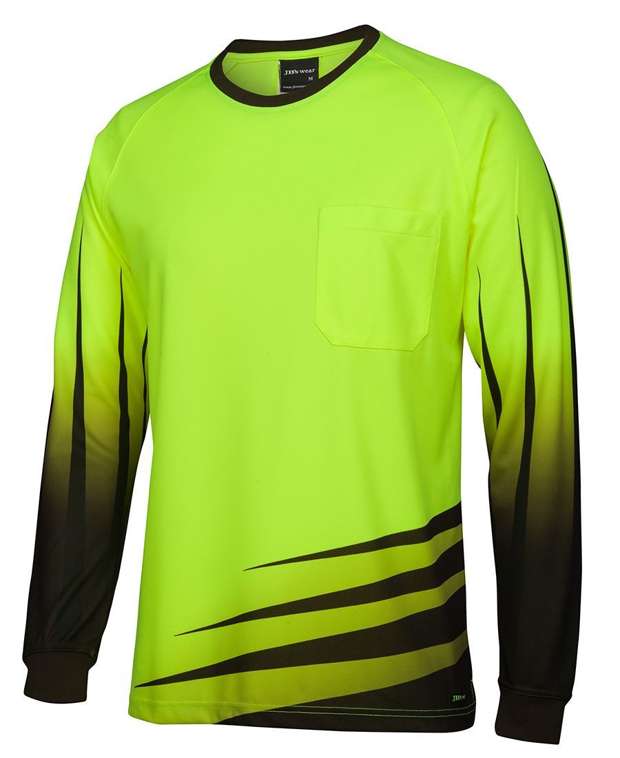 JBs Wear Hi Vis L/S Rippa Sub Tee (6HVRX)