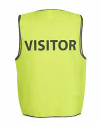JB's Wear-JB's Hi Vis Safety Vest Visitor-S / LIME-Uniform Wholesalers