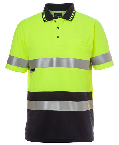 JBs Wear Hi Vis Short Sleeve (d+n) Traditional Polo - Adults (6HVST)