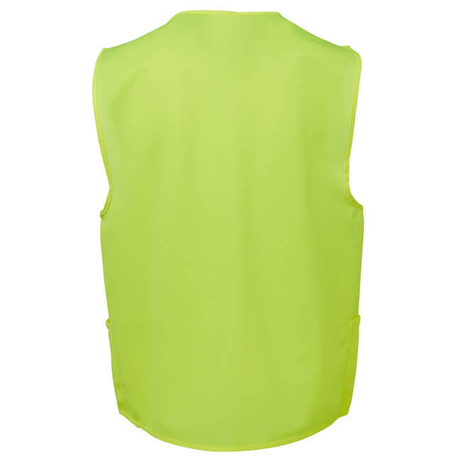JBs Wear HI VIS Zip Safety Vest (6HVSZ)