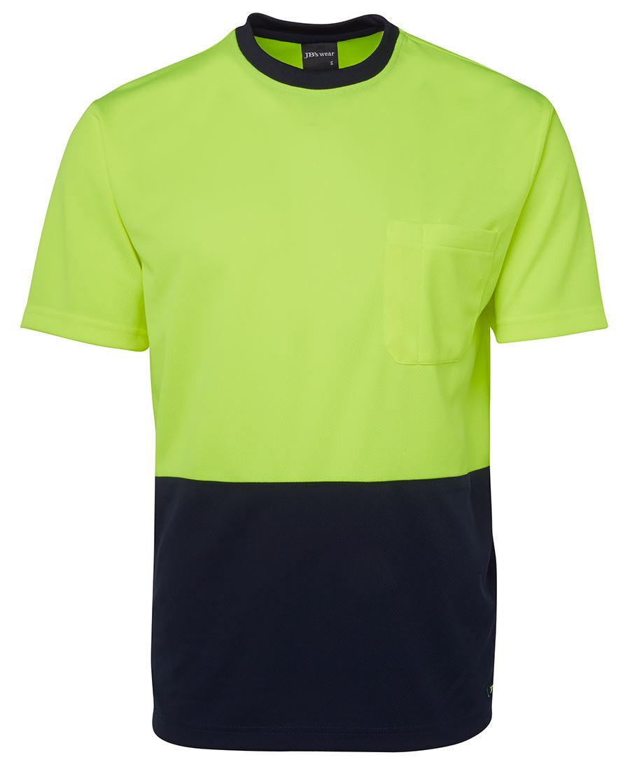 JB's Wear-Jb's Hi Vis Traditional T-shirt - Adults-Lime/Navy / XS-Uniform Wholesalers - 2