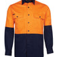 JB's Wear-Jb's Hi Vis Long Sleeve 150g Shirt - Adults-Orange/Navy / 3XS-Uniform Wholesalers - 4