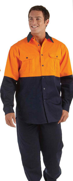 JB's Wear-Jb's Hi Vis Long Sleeve 190g Shirt - Adults--Uniform Wholesalers - 3