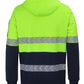 JBs Wear Hi Vis 1/2 Zip Segmented Tape Hoodie (6HZSH)