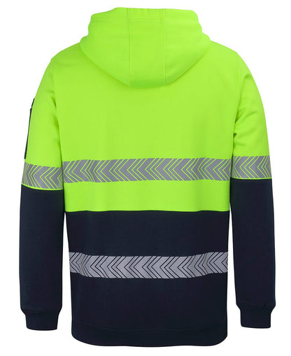 JBs Wear Hi Vis 1/2 Zip Segmented Tape Hoodie (6HZSH)