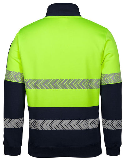 JBs Wear Hi Vis ½ Zip Segmented Tape Fleece (6HZS)