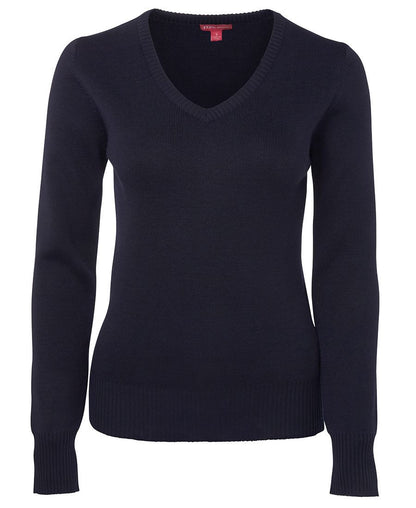 JB's Wear-JB's Ladies Knitted Jumper-Navy / 8-Uniform Wholesalers - 3