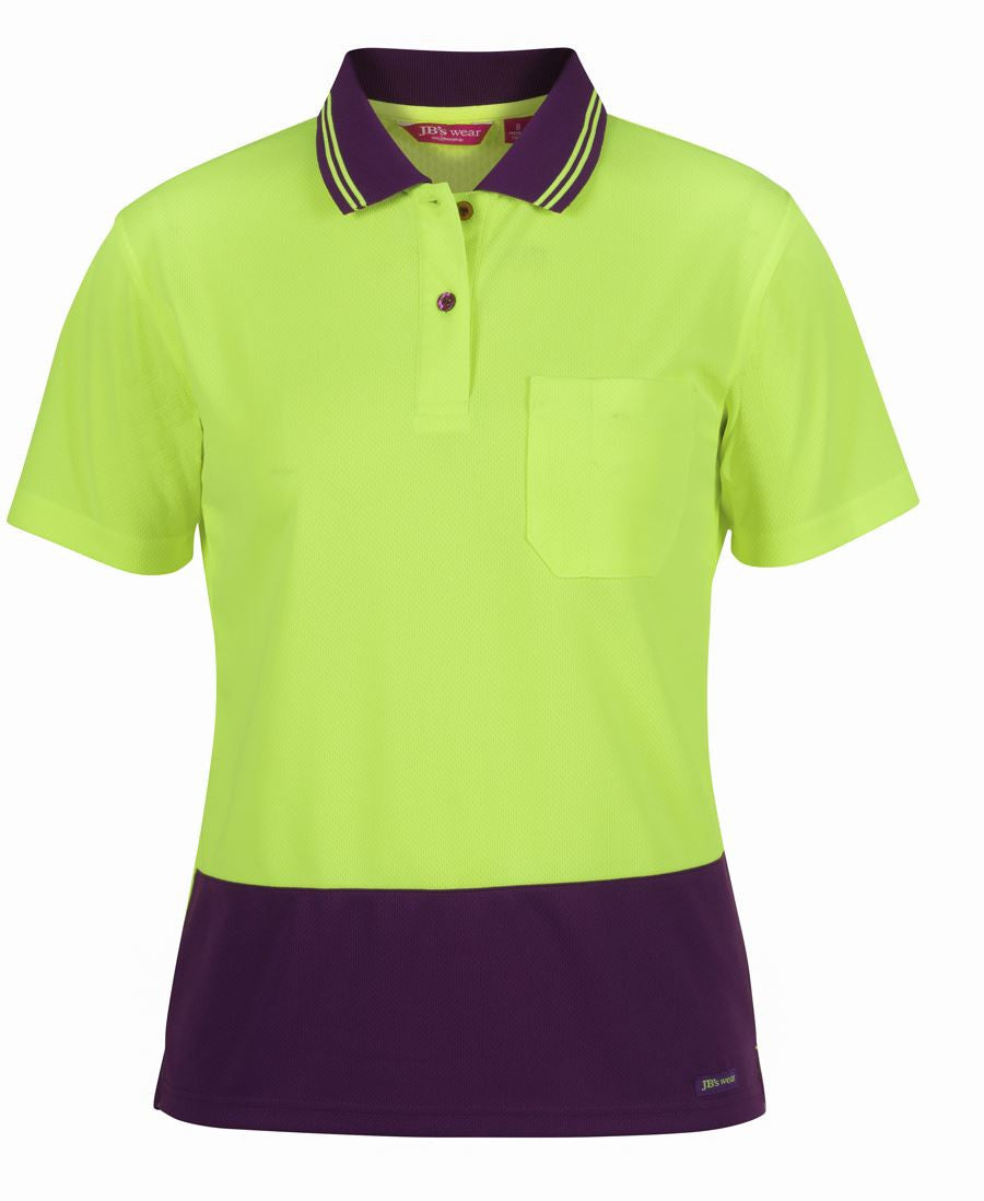 JBs Wear Ladies Hi Vis Short Sleeve Comfort Polo (6LHCP)