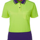 JB's Wear-Jb's Ladies Hi Vis Short Sleeve Comfort Polo-Lime/Purple / 8-Uniform Wholesalers - 5