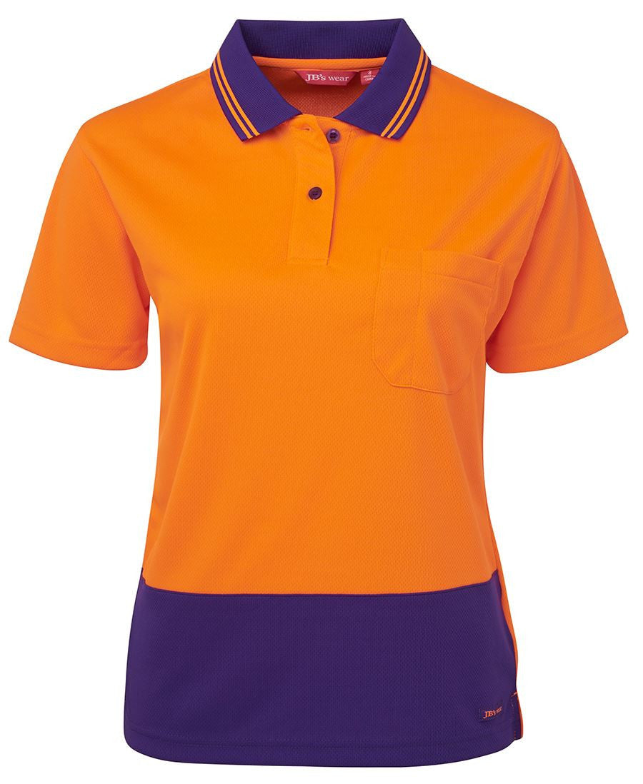 JB's Wear-Jb's Ladies Hi Vis Short Sleeve Comfort Polo-Orange/Purple / 8-Uniform Wholesalers - 6