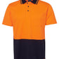 JB's Wear-JB's Hi Vis Non Cuff S/S Cotton Back-Orange/Navy / S-Uniform Wholesalers - 3