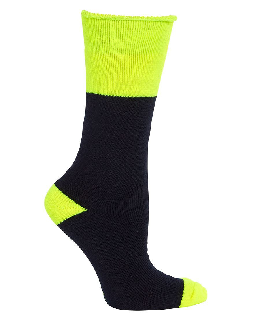 JB's Wear-JB's Work Sock (3 Pack)-Navy/Lime / King-Uniform Wholesalers - 6