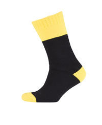 JB's Wear-JB's Ultra Thick Bamboo Work Sock-King / BLACK/YELLOW-Uniform Wholesalers - 1