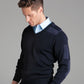 JB's Wear-JB's Men's Knitted Epaulette Jumper--Uniform Wholesalers - 1